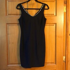 Jeweled Trim *Joseph Ribkoff “Little Black Dress” w/Rhinestones